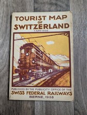 Touristische karte der schweiz - der,