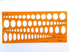 STANDARDGRAPH Zeichenschablone orange Ellypses