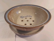 Sehr schöne Schale mit Teller Vallauris fait main, Durchmesser 22cm, Keramik  Lö