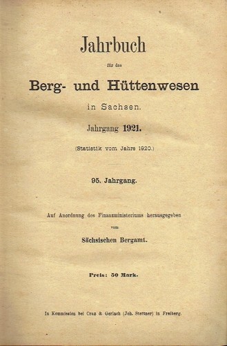 Jahrbuch berg und hüttenwesen - jahrbuch,