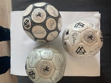 3 DfB Fussbälle (ARD+ZDF) mit Unterschriften der deutschen Nationalmannschaft