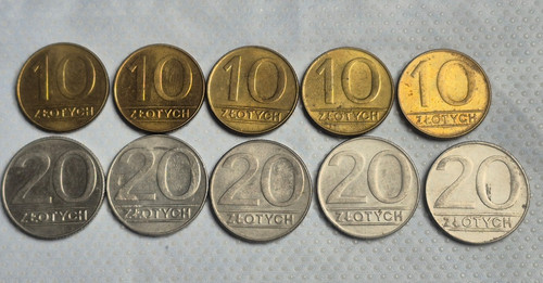 X 10 zloty - 20, zlotych