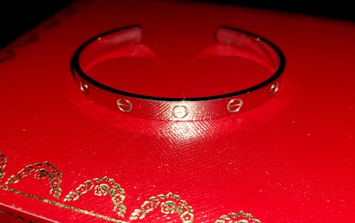Cartier white gold cuff love - cartier,