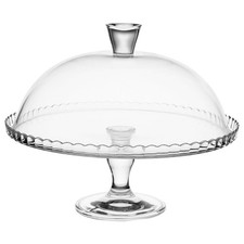 Tortenplatte mit Glasschirm