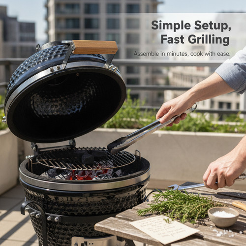 Keramikgrill mit kohle - keramikgrill,
