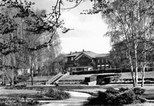 1567-Ansichtskarte Eilenburg Bahnhof Halle–Cottbus Reichsbahn Verkehr Sachsen