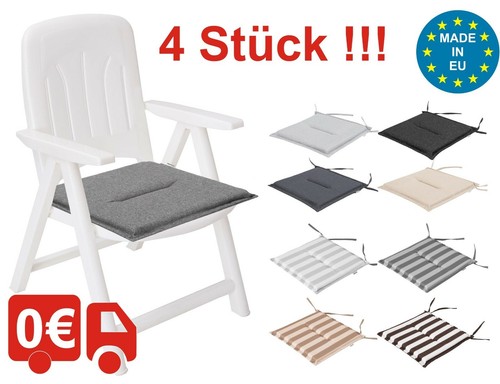4er set stuhlkissen - set,