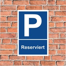 Parkplatz schild reserviert - parkplatz-schild,
