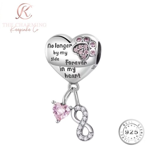 Hundepfote anhänger silber - hundepfote, s
