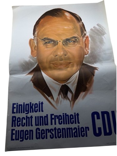 Cdu plakat einigkeit recht - cdu, "einigkeit