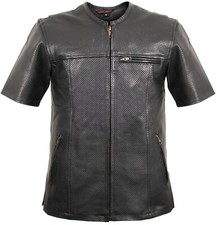 Biker kutte lederhemd kurz arm - kutte,