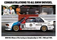 BMW E30 M3 Poster DTM BMW