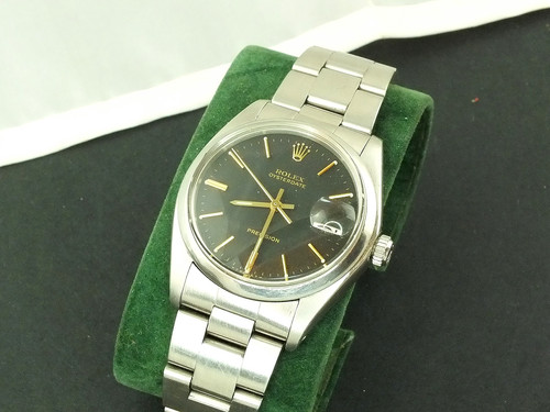 Rolex oysterdate black dial - rolex,