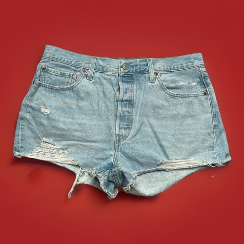 Levi 501 hotpant destroyed - 501,
