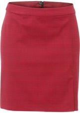 Rock Gr. 34 Rot Schwarz Kariert Damen-Skirt Kurzer Freizeitrock Neu