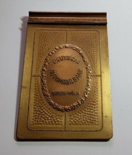Deutsche Automobilbank Berlin Köln Notizblockhalter WMF Automobilia Jugendstil