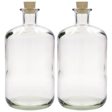 2x 1.500ml Glasflasche