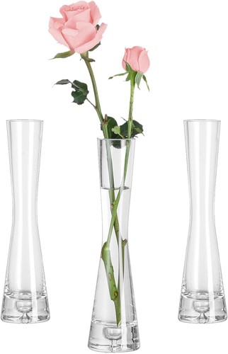 Vasen set 20cm - schmal, klar