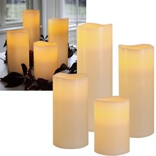 LED Echtwachs Kerze "BIG" mit