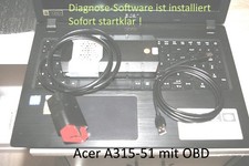 Markenlaptop mit OBD-Scanner