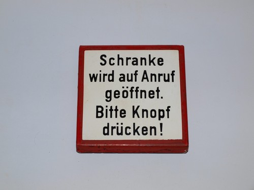 Altes emailschild 1956 - altes,