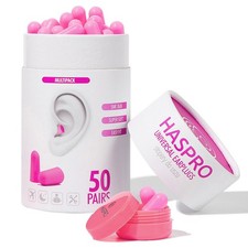 HASPRO TUBE50 PINK, Schaumstoff-Ohrstöpsel – rosa, 50 Paare