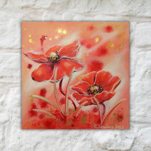 Mohnblüten kunst bild blume - mohnblÜten,,