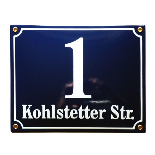 Nummernschild 20x25cm