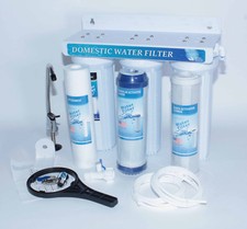 3 Stufige Filteranlage Wasserfilter Untertisch PP, CTO, GAC mit Wasserhahn US-3