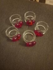 6 Serviettenringe Herz Leonardo