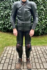 Schwabenleder 2 teiliger Rindleder Kombi, ca.Gr.46 Maßanfertigung, Farbe schwarz