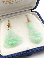 Antike apfel jade ohrringe - jade,