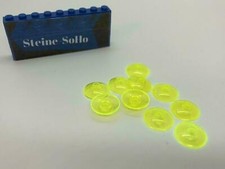 Lego (c) 10x Radar Schuessel - 2x2 - transparent gelb  - 4740 - dish 2x2 inverte