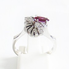 Ring Weißgold 585er Rubin
