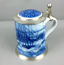 Jahresseidel 1979 Nautica Berlin Design Sammelkrug Bierkrug Zinndeckel maritim