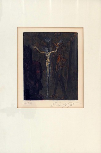 Ernst fuchs der gekreuzigte - fuchs,,