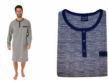 Herren Nachthemd Knopfleiste