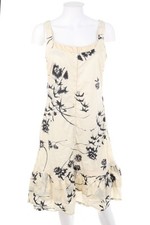 Eliane et Lena PARIS Abendkleid Cocktailkleid Blumen D 42 créme