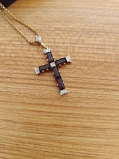 Anhänger Kreuz Granat