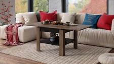 Design Couchtisch Tisch Leo aufklappbar 65 - 130cm Esstisch