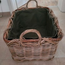 Kaminholzkorb aus Weide