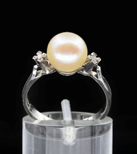 585/ 14kt Weißgold Ring mit