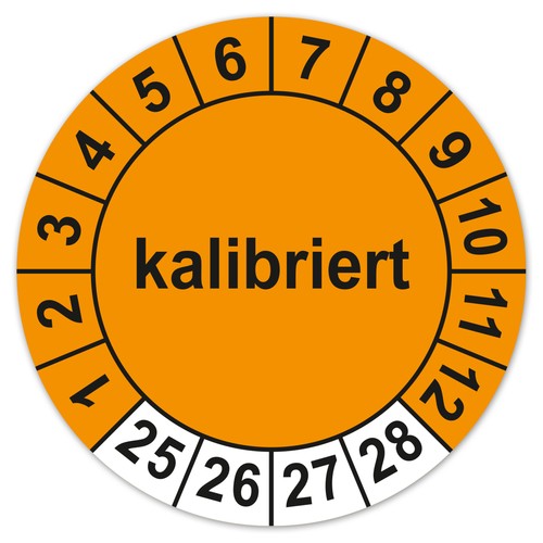 Prüfplaketten kalibriert - prüfplaketten,
