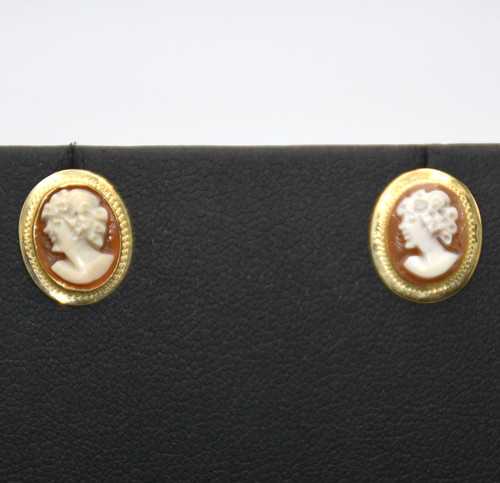Kleine ohrringe mit cameo - mit,