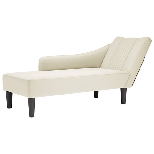Samt chaiselongue mit rechter - samt,