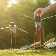 Rabe Gartenfigur 2er Set