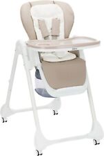 FILLIKID Hochstuhl Mio, weiß/taupe faltbar, Rollen B Ware