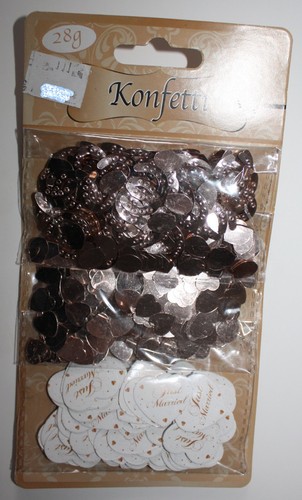 Konfetti hochzeit altgold - konfetti,