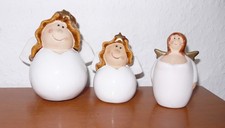 3 dicke Engel weiß Porzellan