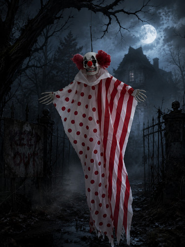 Hängender horror clown cm - hängender, horror-clown